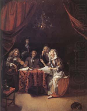 Godfried Schalcken A Family Concert (mk25 china oil painting image